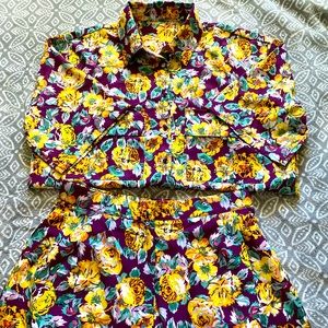 SHEIN - Floral 2pc Set